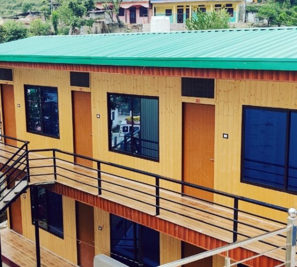 backside of hotel